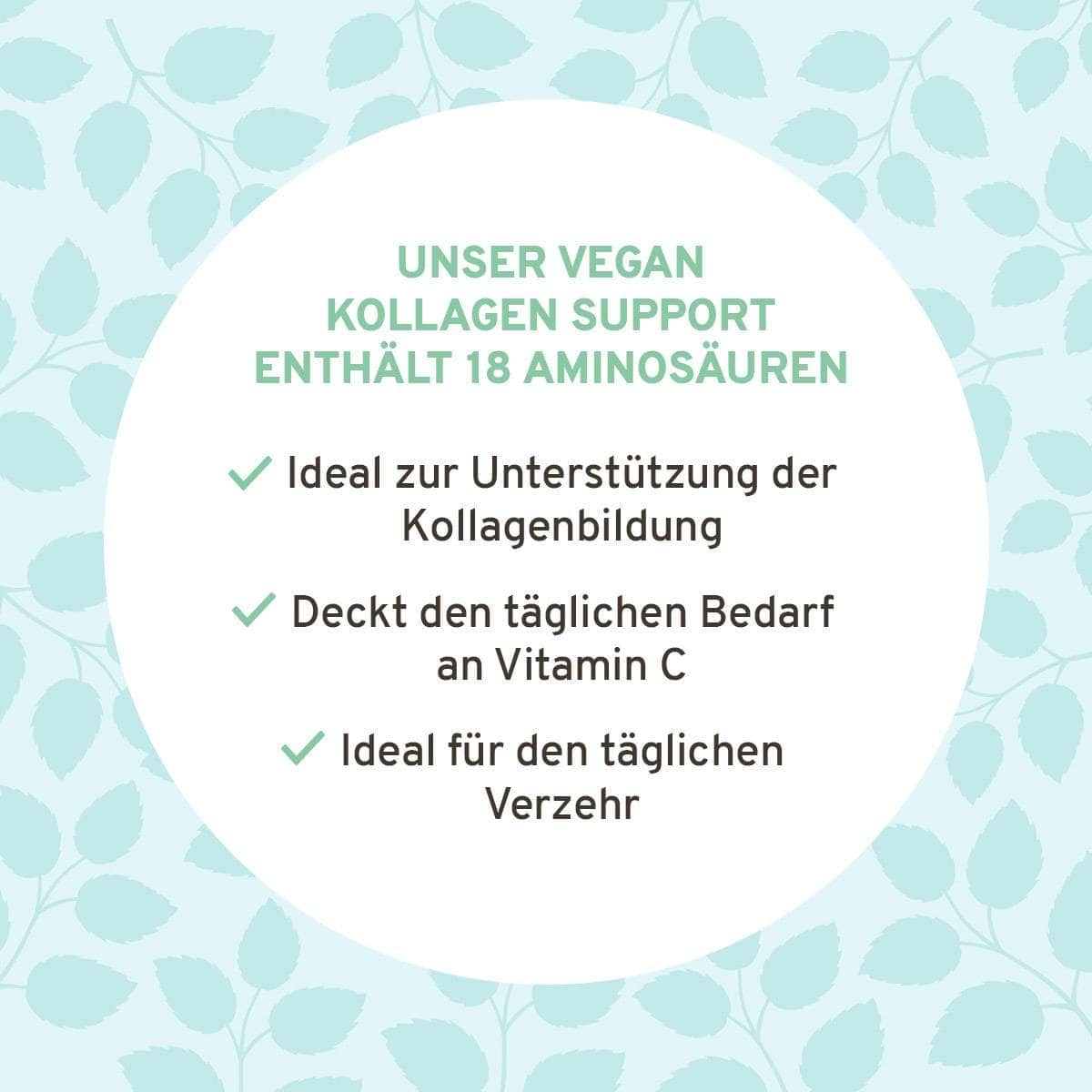 InnoNature Kapseln Vegan Kollagen Support Kapseln: Hagebutte + Aminosäuren aus fermentiertem Mais