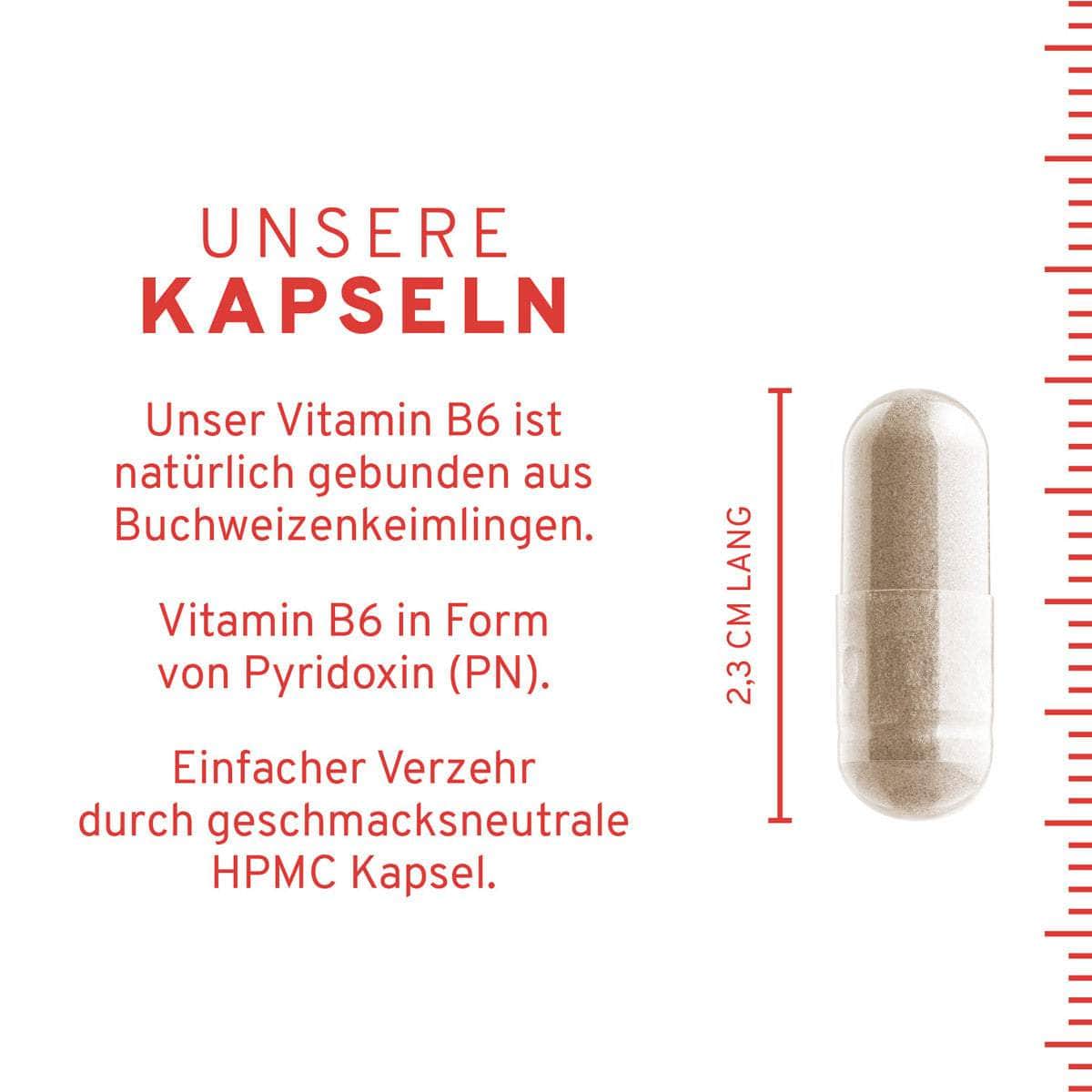 InnoNature Kapseln Vitamin B6 Kapseln: Buchweizen Keimlinge