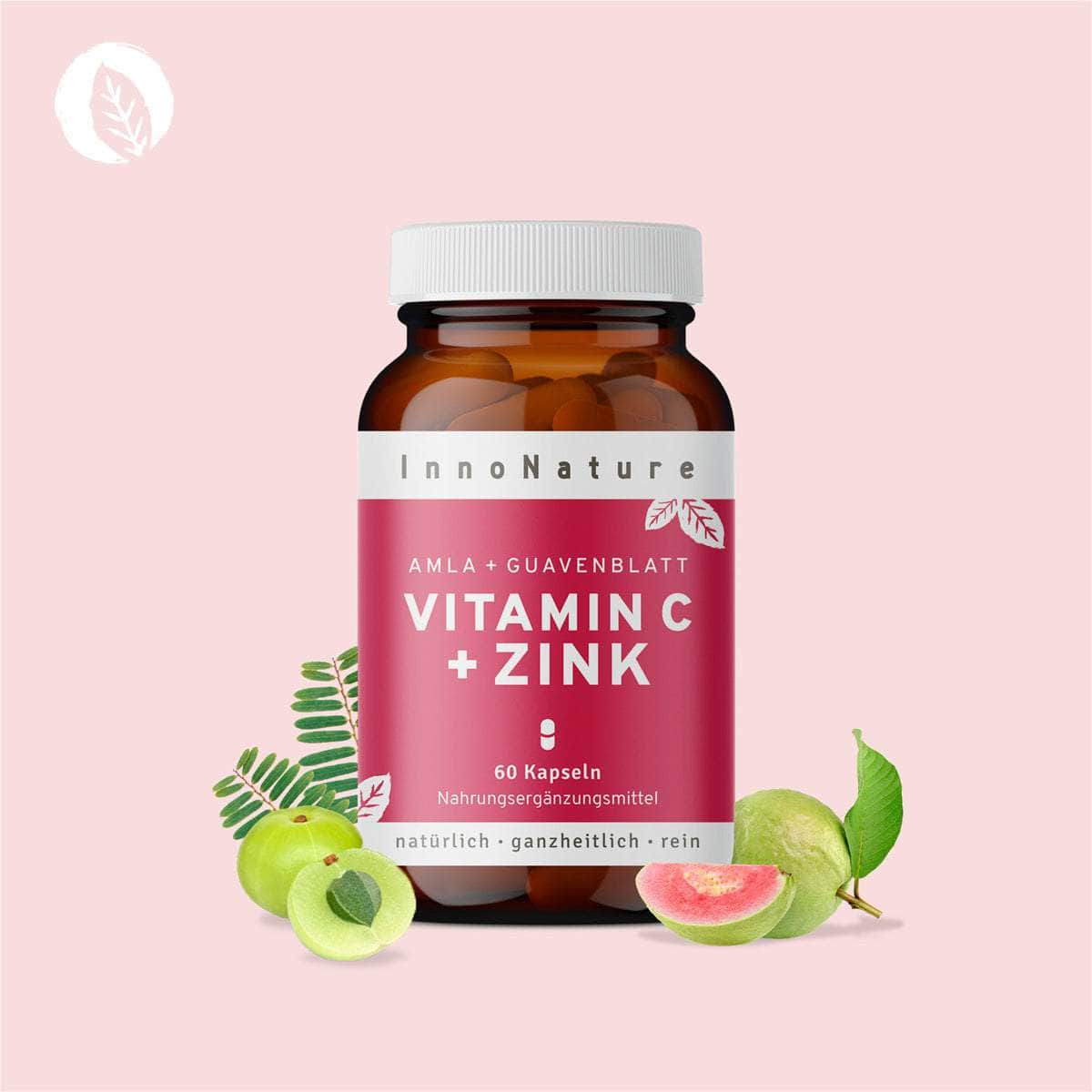 InnoNature Kapseln Vitamin C + Zink 60 Kapseln