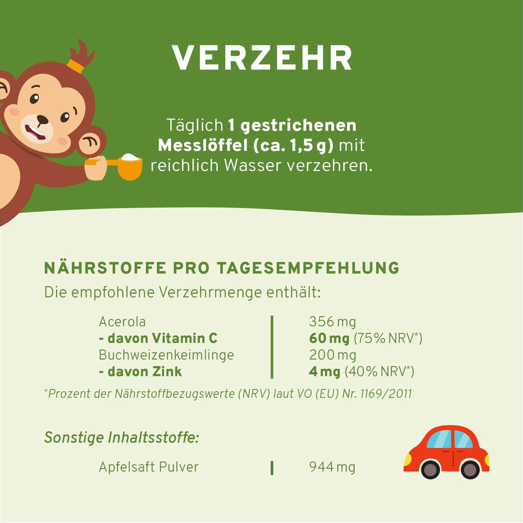 InnoNature Kids-Produkte 1x Monatsvorrat (50g) Ready to Play Kids Pulver 50g