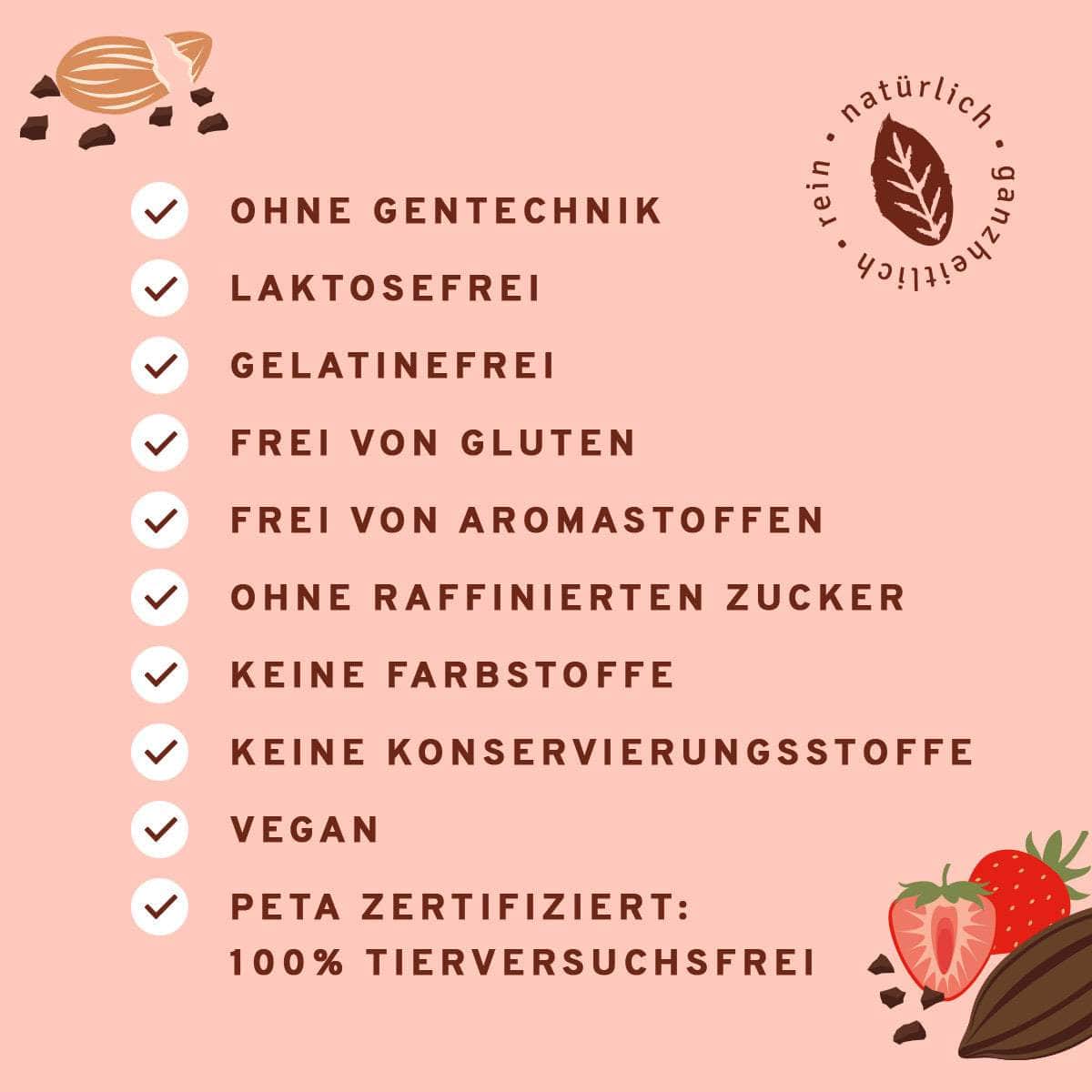 InnoNature Menstru® Chocbar: Veganer Schokoladenriegel mit Vitamin B6, Eisen und Maca