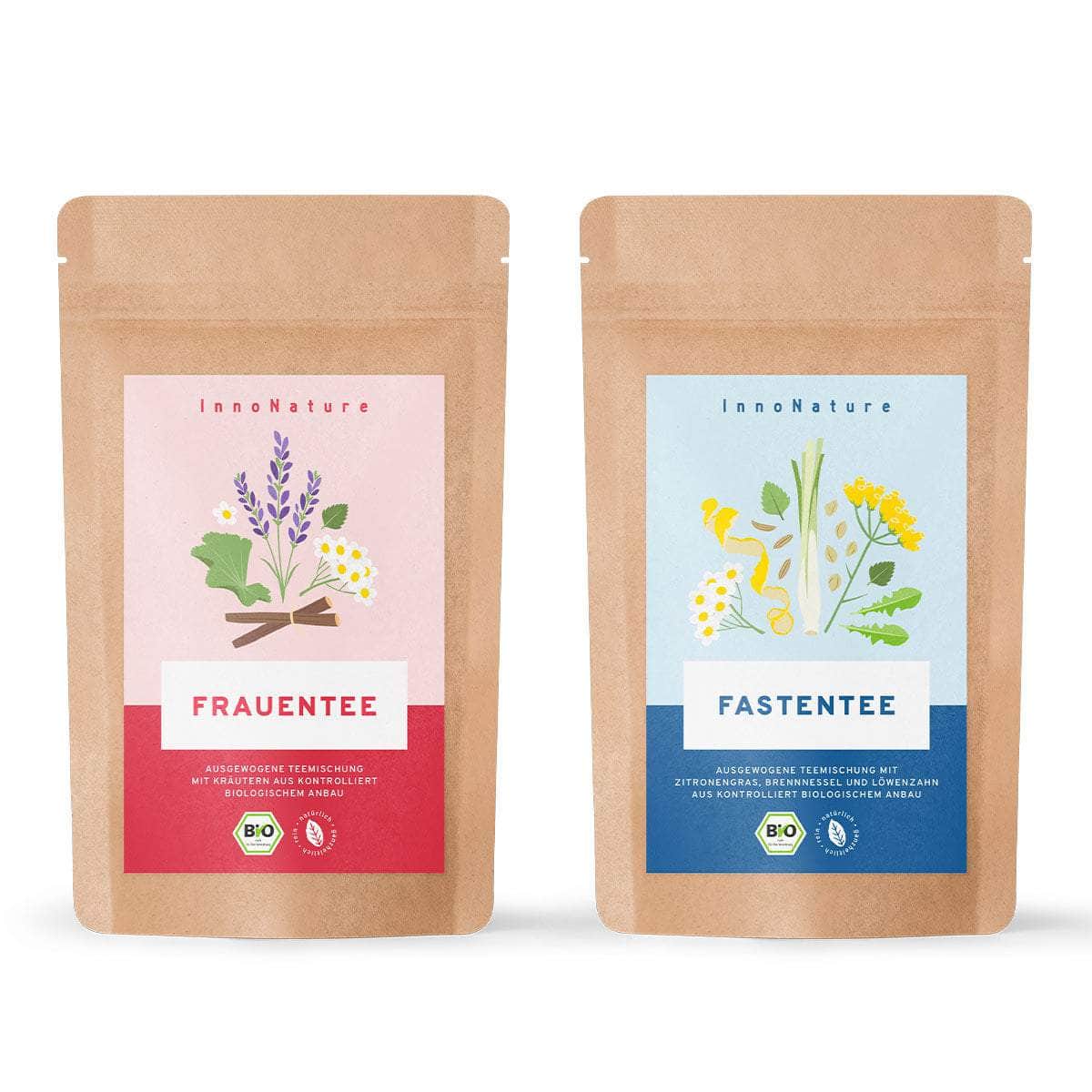 InnoNature Pakete 1x Bio Frauentee, 1x Bio Fastentee Tee Set