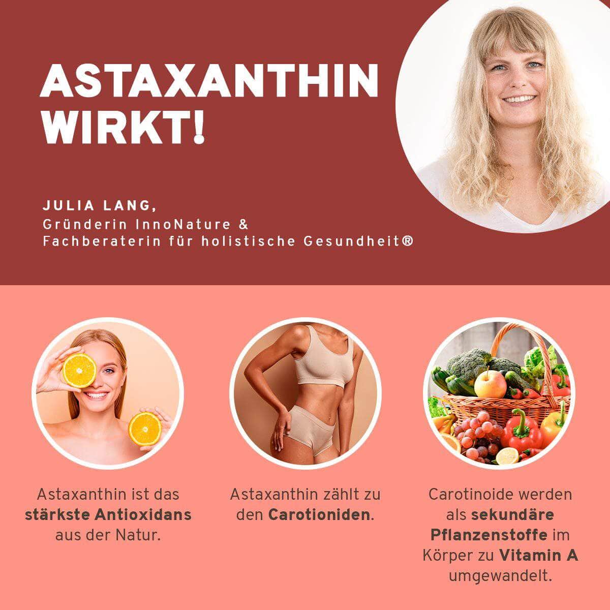 InnoNature Pakete 1x Vorrat (1x Coenzym Q10, 1x Astaxanthin, 1x Selen, 1x OPC, 1x Bakuchiol Serum, 1x Hyaluron Serum) Slow Aging Inside Out Paket