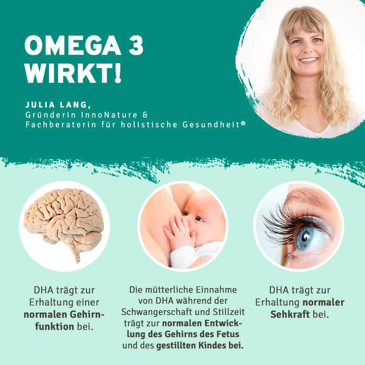 InnoNature Pakete 1x Vorrat (1x Eisen Kapseln, 1x Omega 3 Kapseln, 1x Vitamin D3+K2 Tropfen, 1x Green Goodness Shake) einfachleichter-Essential-Paket