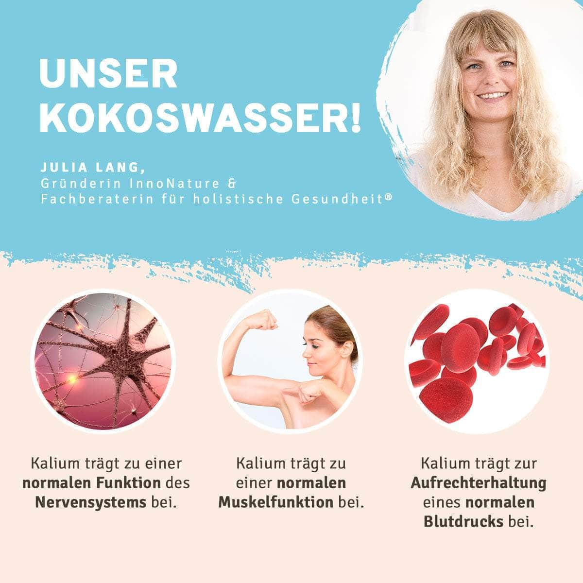 InnoNature Pakete 1x Vorrat (1x Kokoswasser, 1x Magnesium Kapseln) muttiversum-Essential-Set