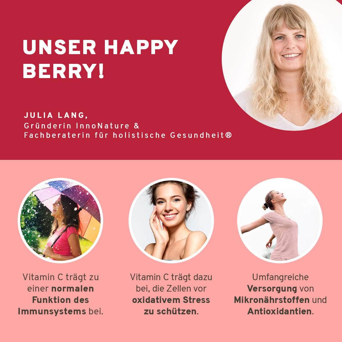 InnoNature Pakete 1x Vorrat (1x Tropical Beauty, 1x Happy Berry) Fruity-Beauty-Set: Happy Berry und Tropical Beauty