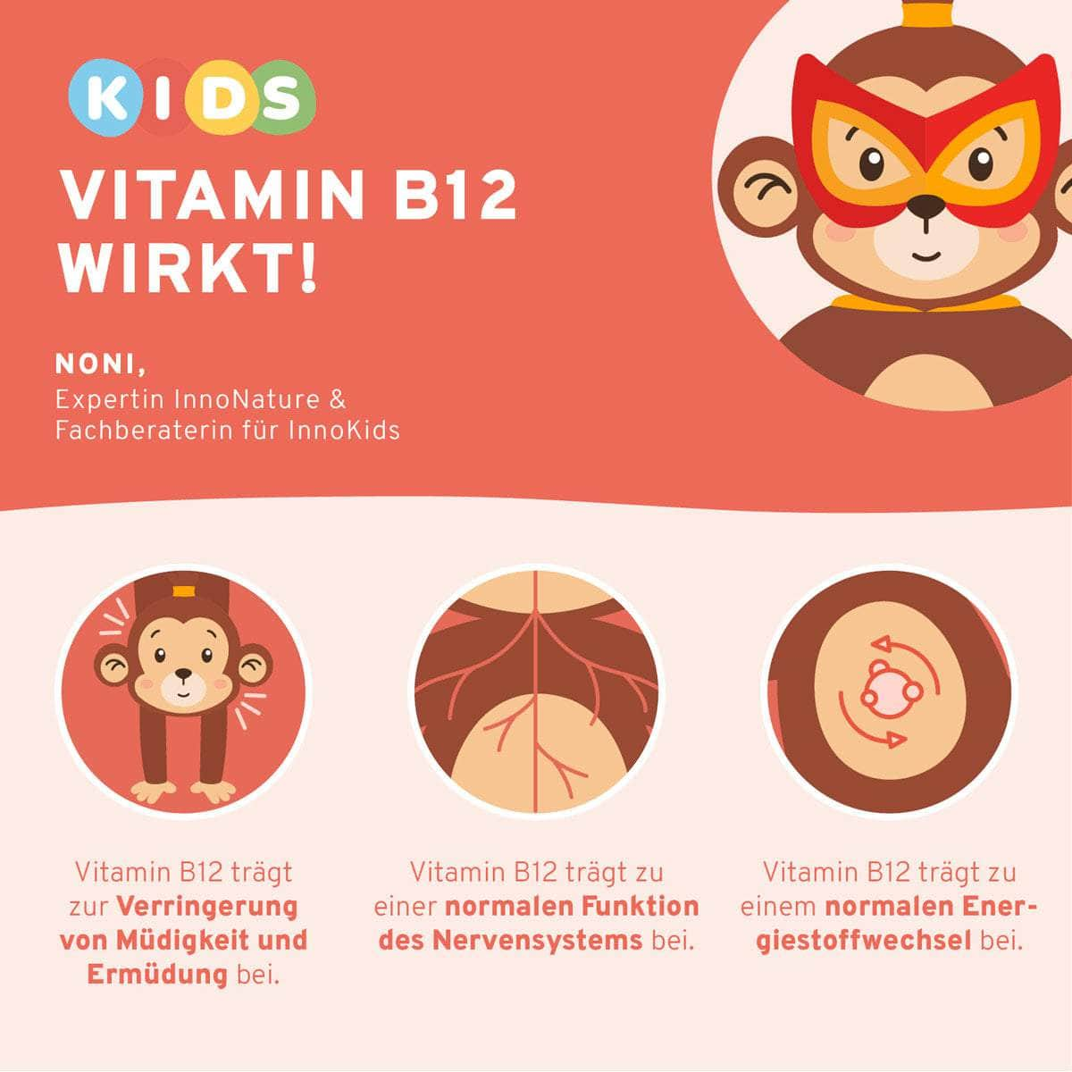 InnoNature Pakete 1x Vorrat (1x Vitamin D3, Vitamin K2, Vitamin B12, Vitamin D3+K2 Kids, Vitamin B12 Kids, Omega 3 Kids) minneandme-Essential-Paket