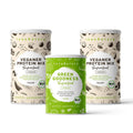 InnoNature Pakete 2x Protein Veganer Mix Kokos; 1x Green Goodness mutimbauch Shake Paket: Wähle Deine Lieblingskombi