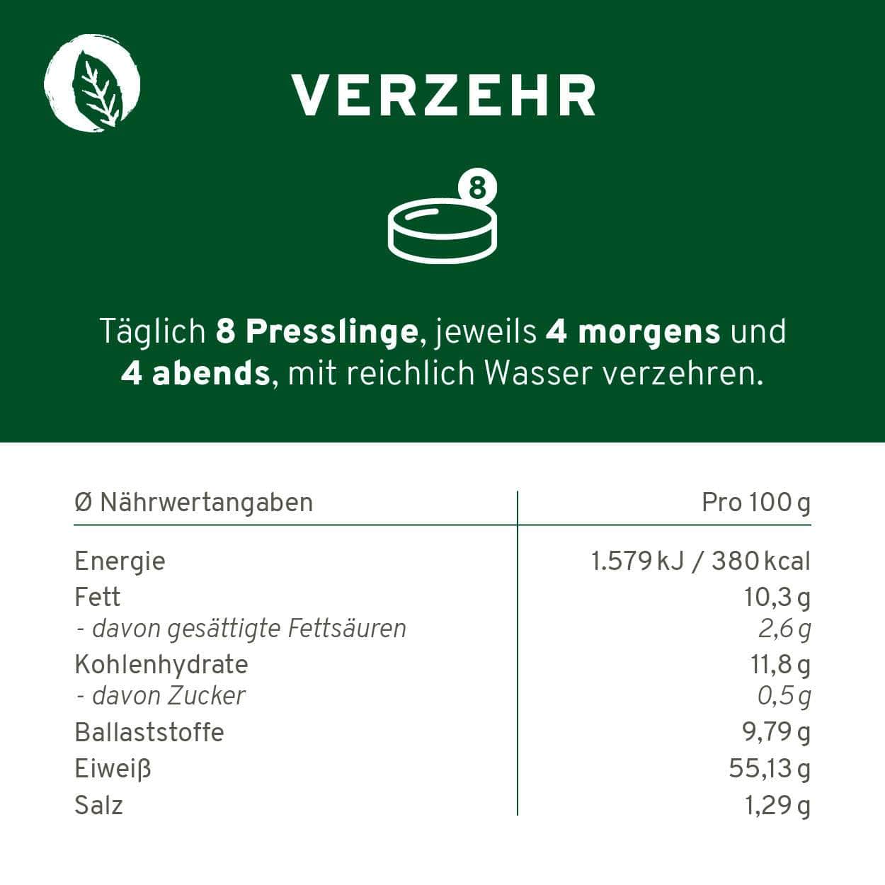 InnoNature Presslinge Bio Chlorella Presslinge