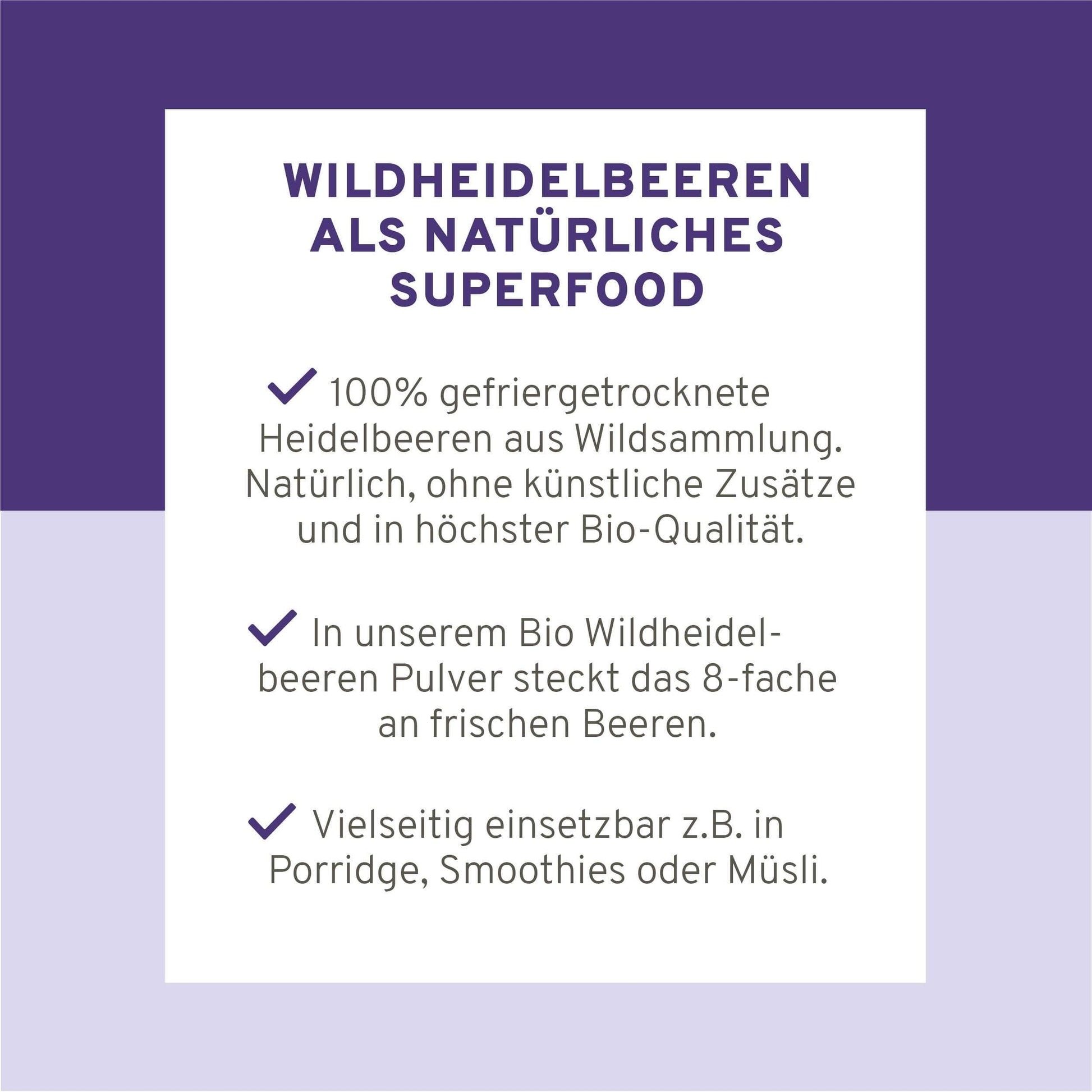 InnoNature Pulver 1x 100g Pulver Bio Wildheidelbeeren