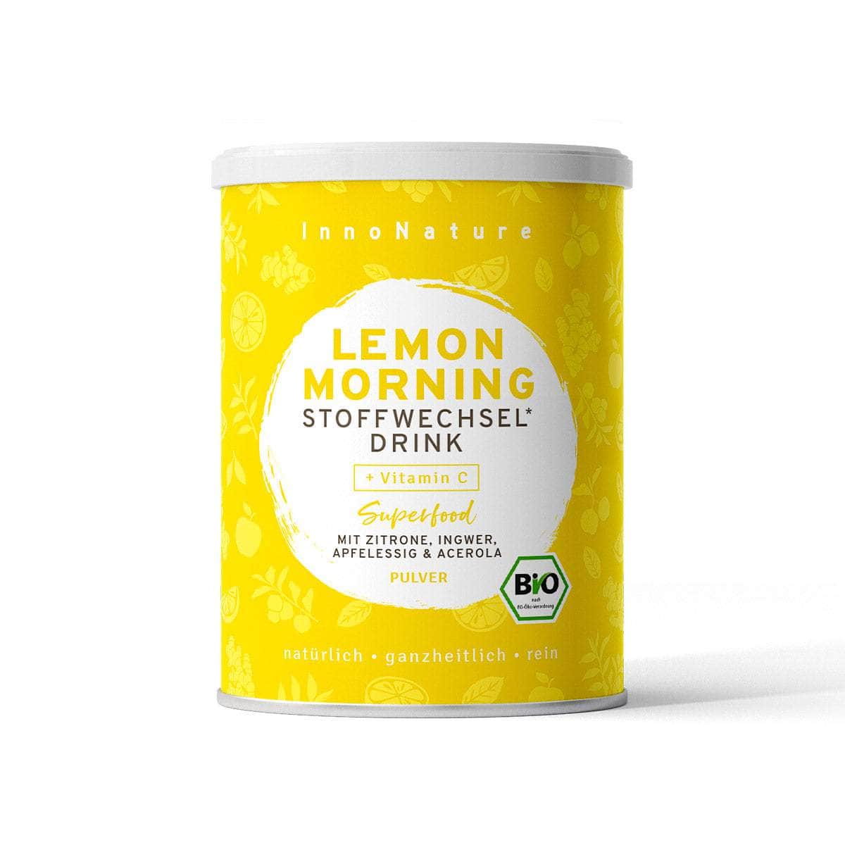 InnoNature Pulver 1x 150g Pulver Bio Lemon Morning: Stoffwechseldrink mit Vitamin C