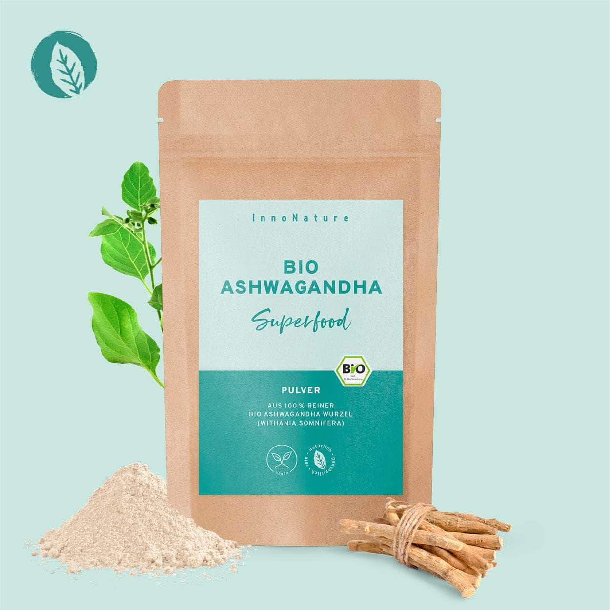 InnoNature Pulver Bio Ashwagandha Pulver