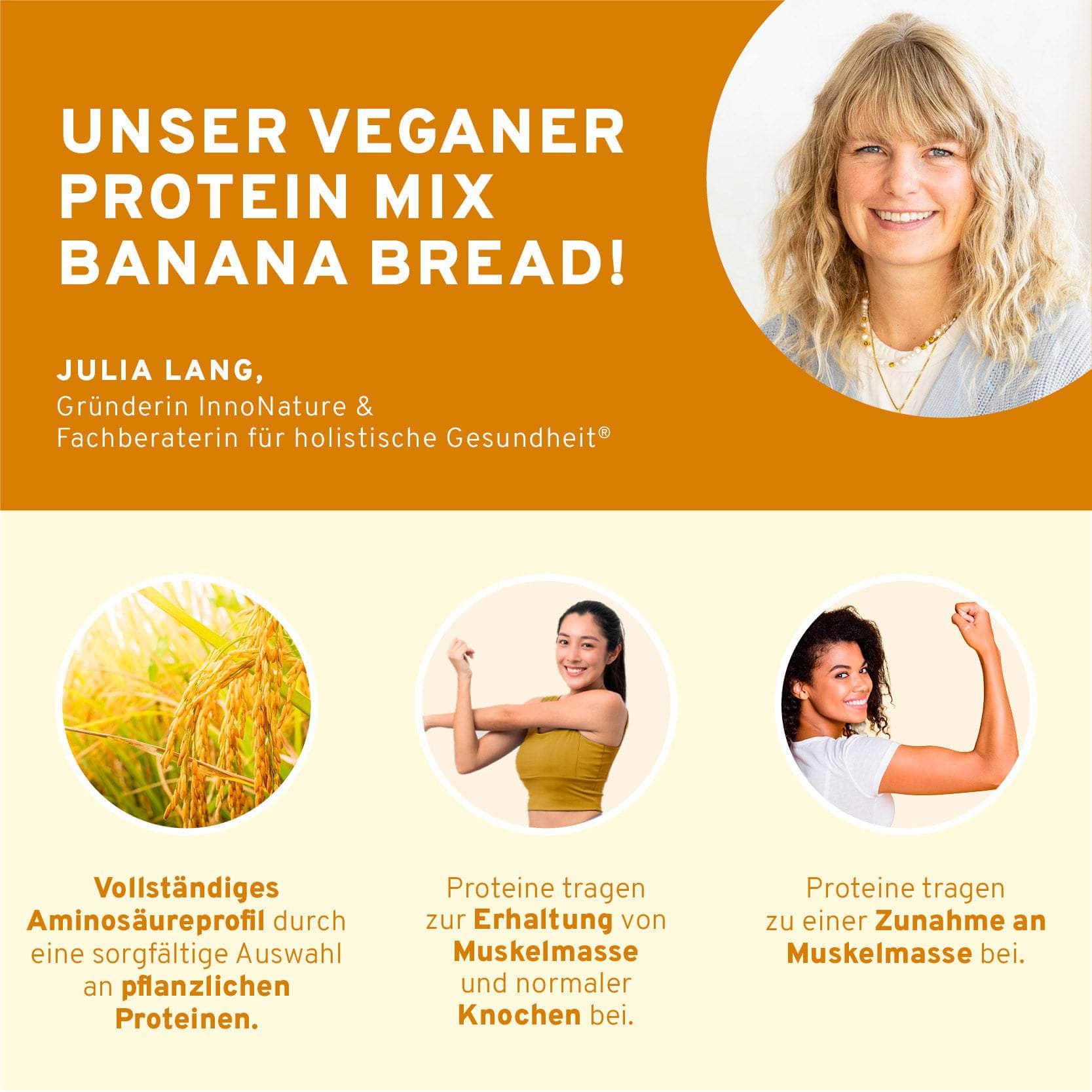 InnoNature Pulver Bio Veganer Protein Mix Banana Bread