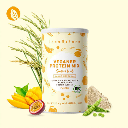 InnoNature Pulver Bio Veganer Protein Mix Mango Maracuja
