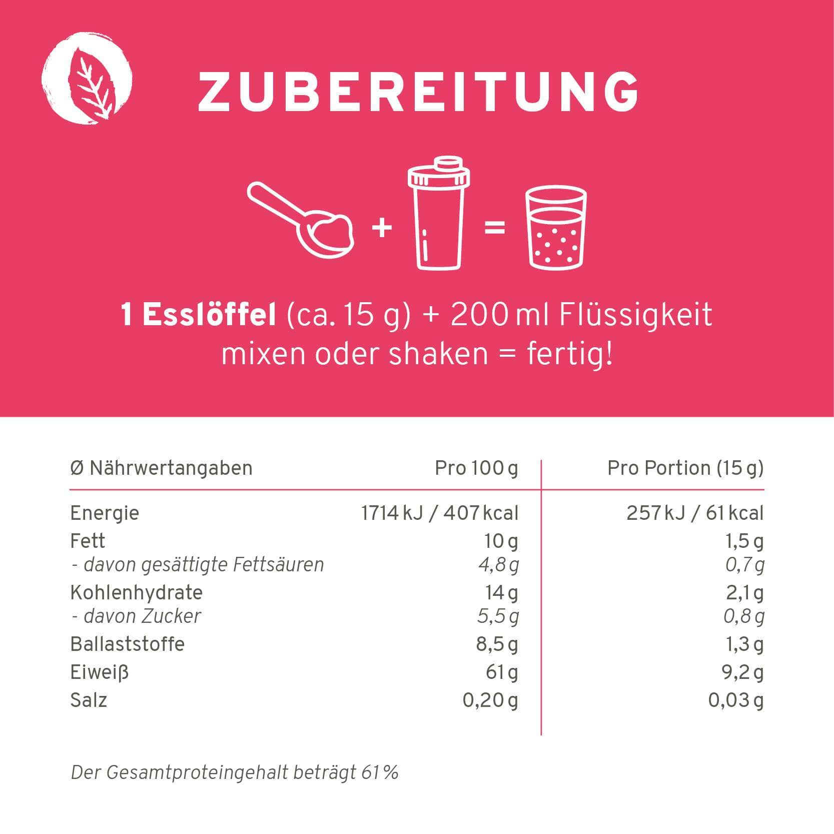 InnoNature SUPERFOOD 1x 450g (30 Portionen) Bio Veganer Protein Mix Superfood Shake