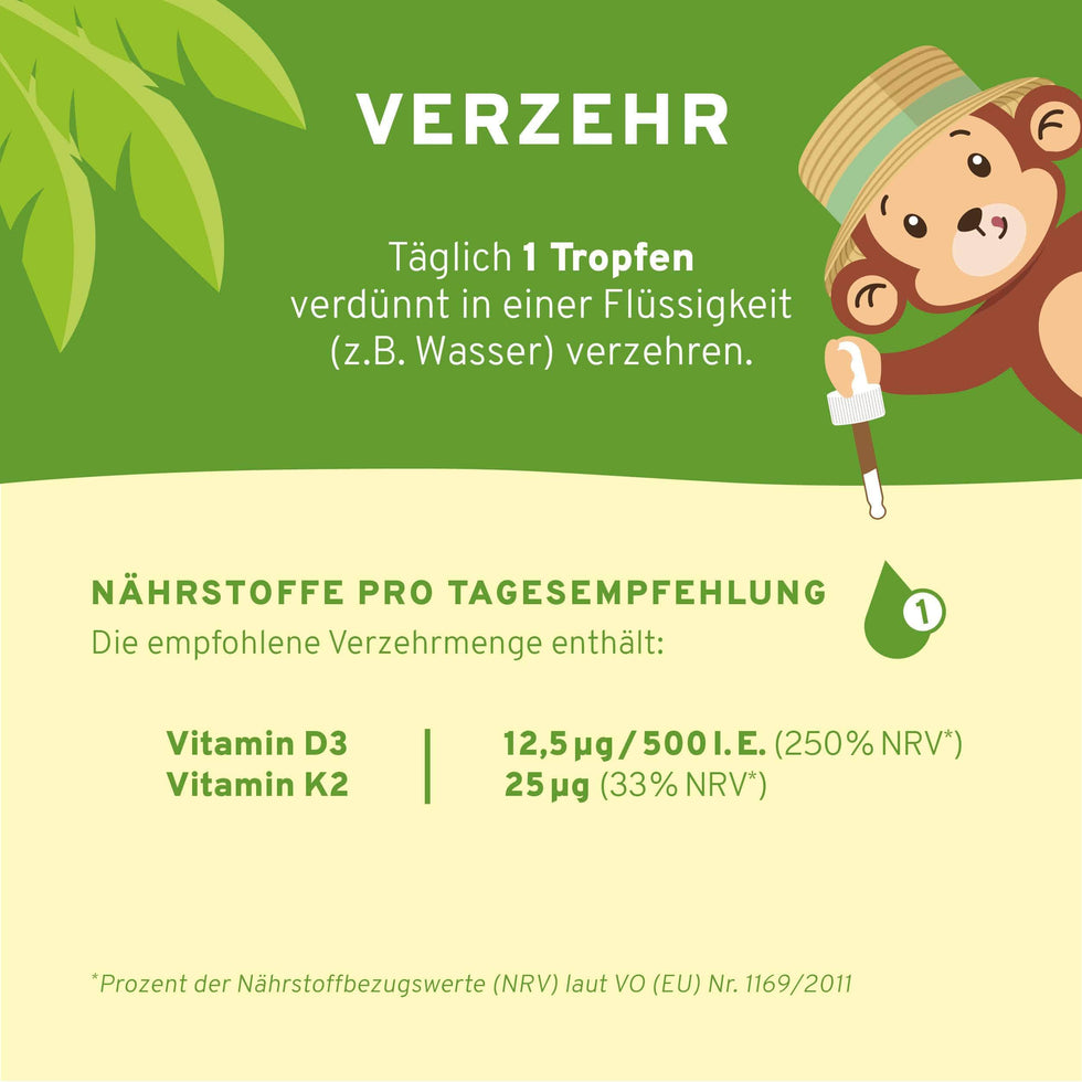 InnoNature Tropfen 1x10ml Vitamin D3 + K2 Kids Tropfen