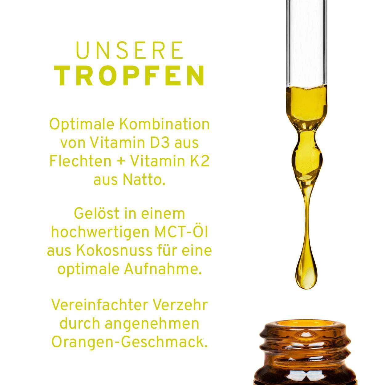 InnoNature Tropfen 1x30ml Vitamin D3 + K2 Tropfen Orange 30ml