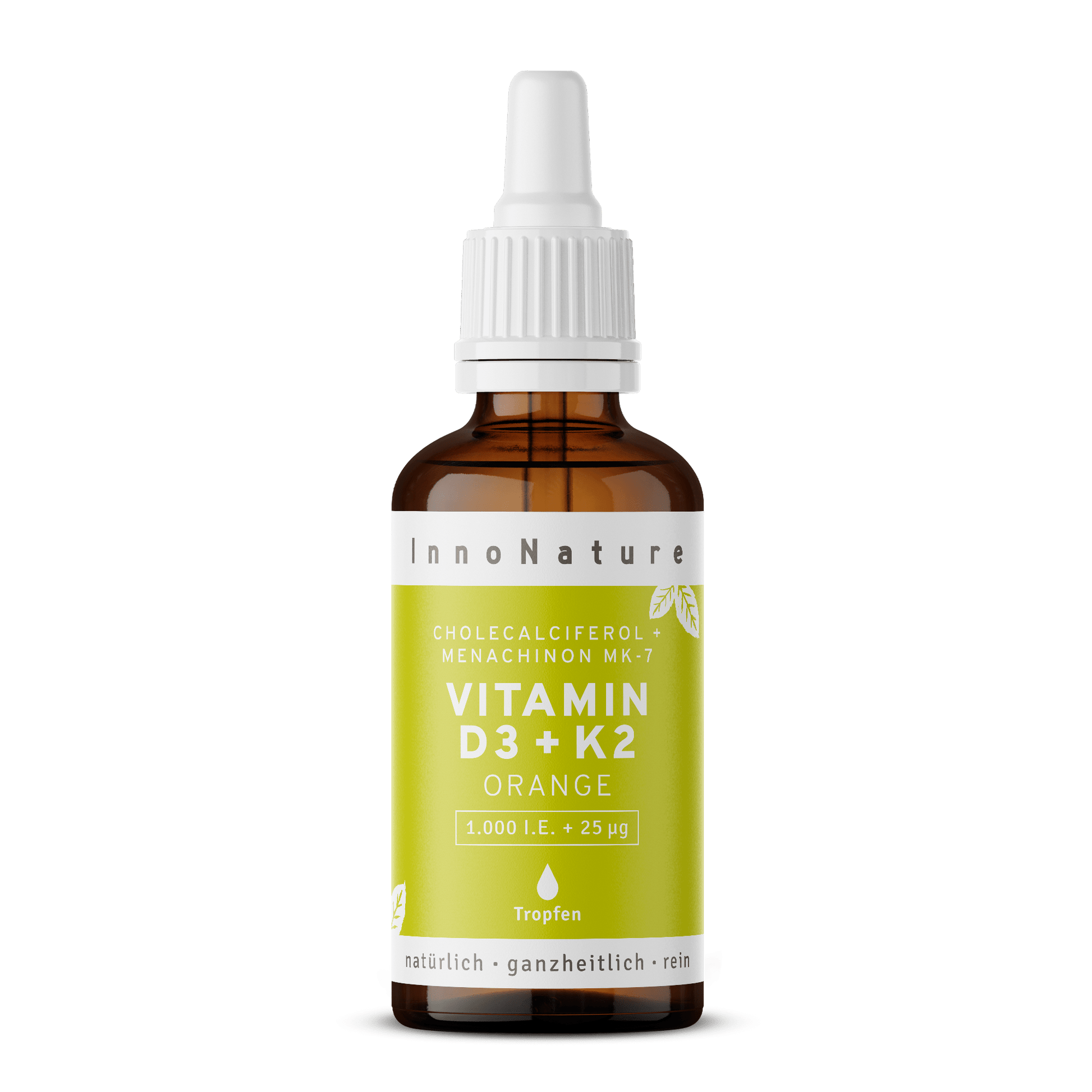 InnoNature Tropfen 1x30ml Vitamin D3 + K2 Tropfen Orange 30ml