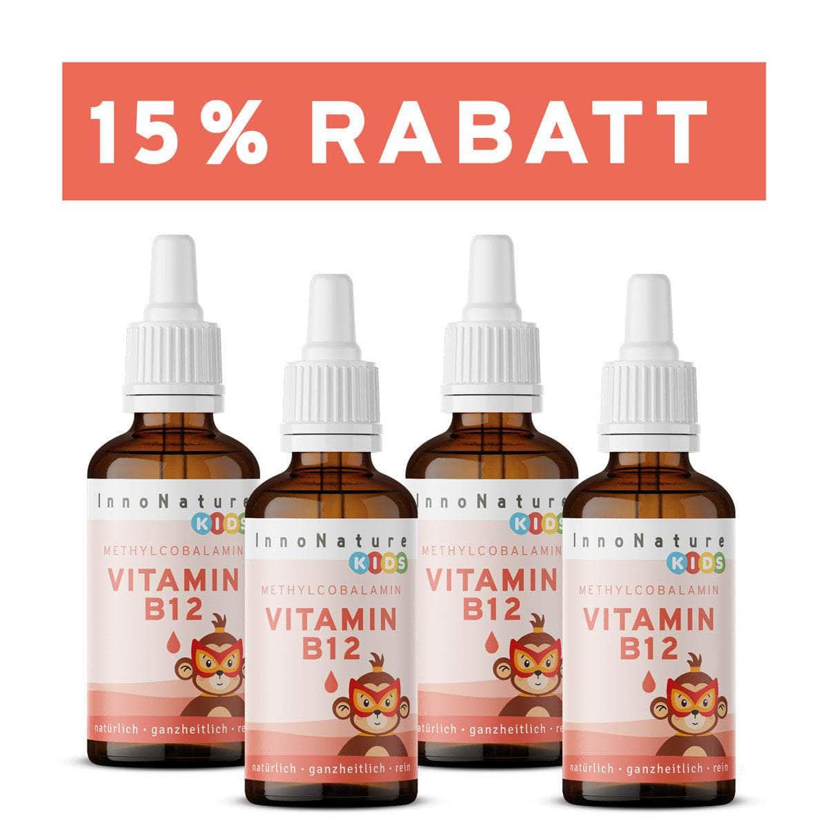 InnoNature Tropfen 4x30ml Vitamin B12 Kids Tropfen