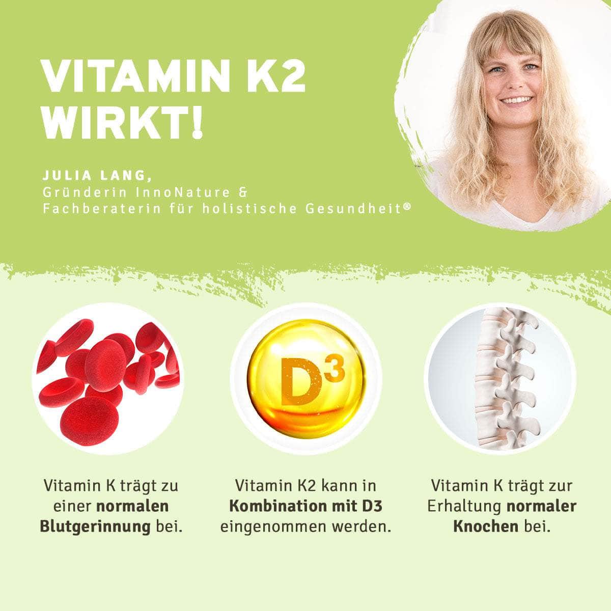 InnoNature Tropfen Menachinon MK-7: Vitamin K2 Tropfen