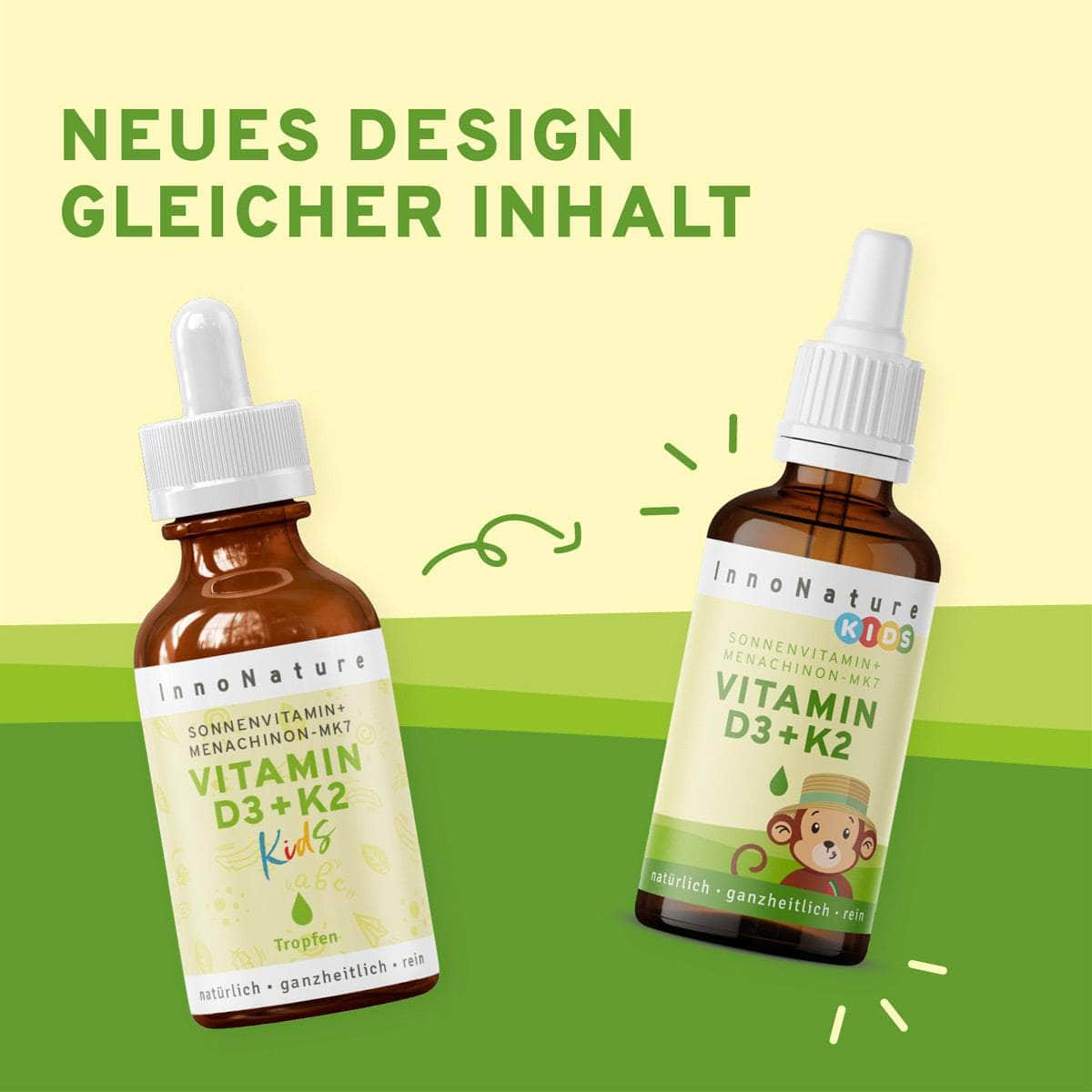 InnoNature Tropfen Vitamin D3 + K2 Kids Tropfen