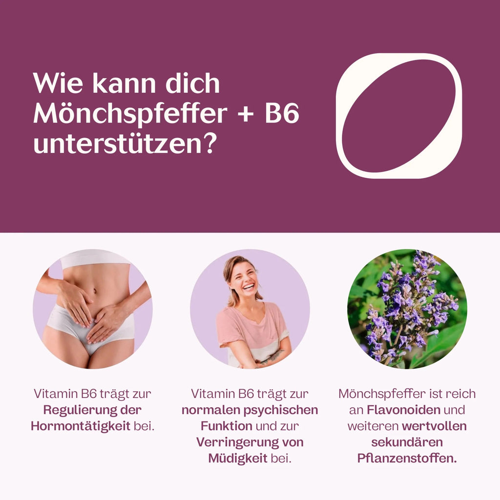Mönchspfeffer + Vitamin B6 Kapseln