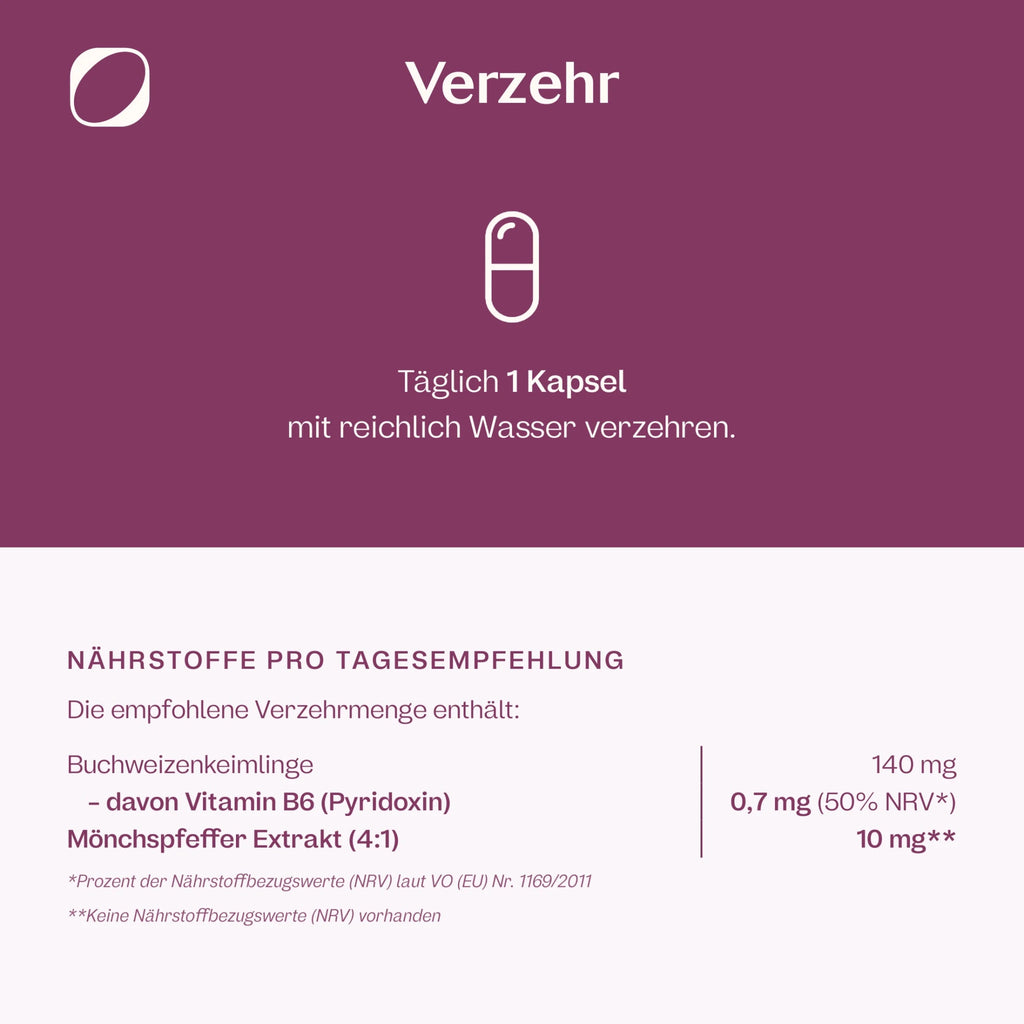 Mönchspfeffer + Vitamin B6 Kapseln