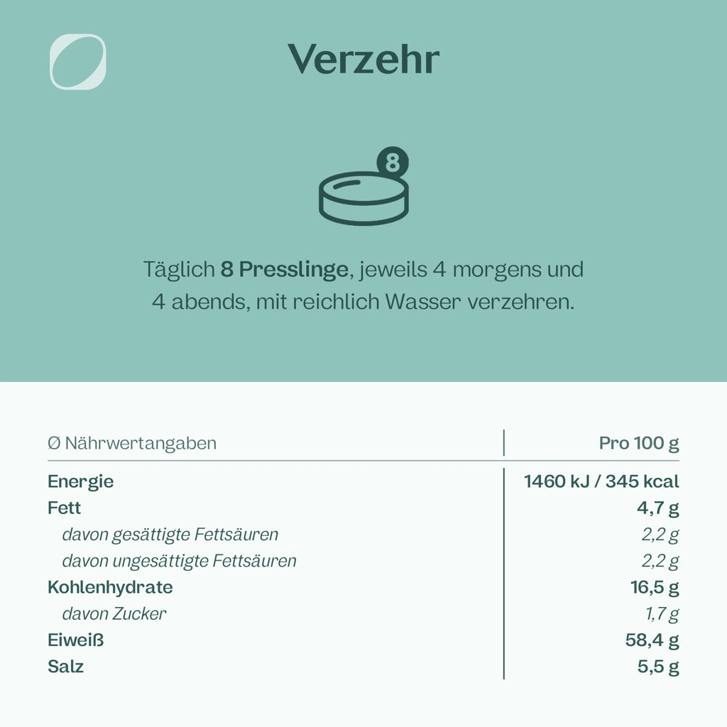 Bio Spirulina Presslinge
