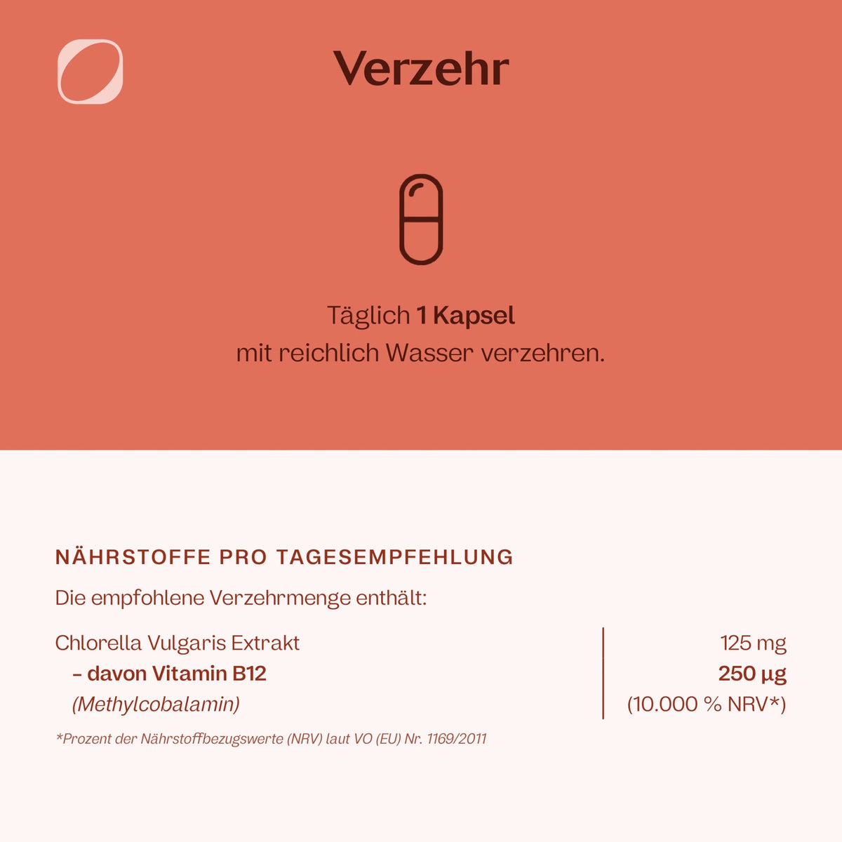 Vitamin B12 Chlorella 250 µg Kapseln