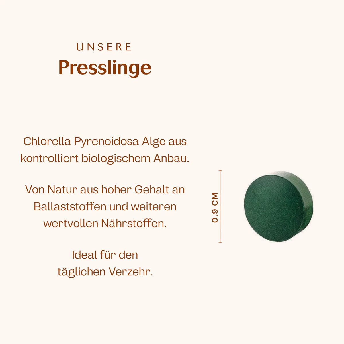 Bio Chlorella Presslinge