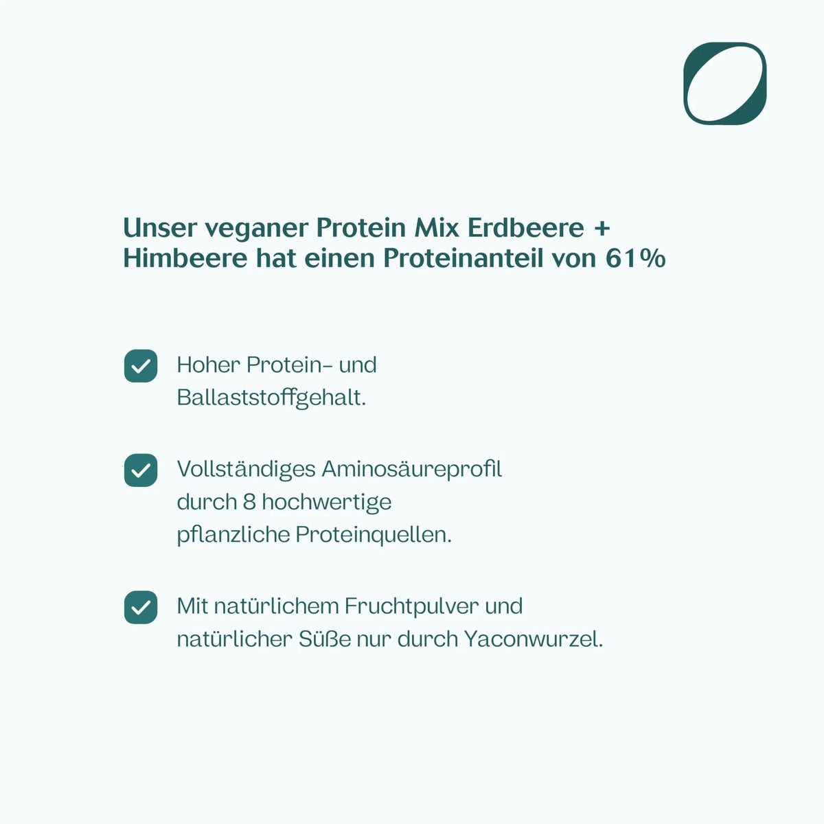 Bio Veganer Protein Mix Erdbeere + Himbeere