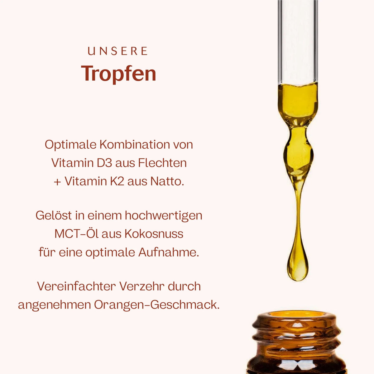 Vitamin D3 + K2 Tropfen Orange 30ml