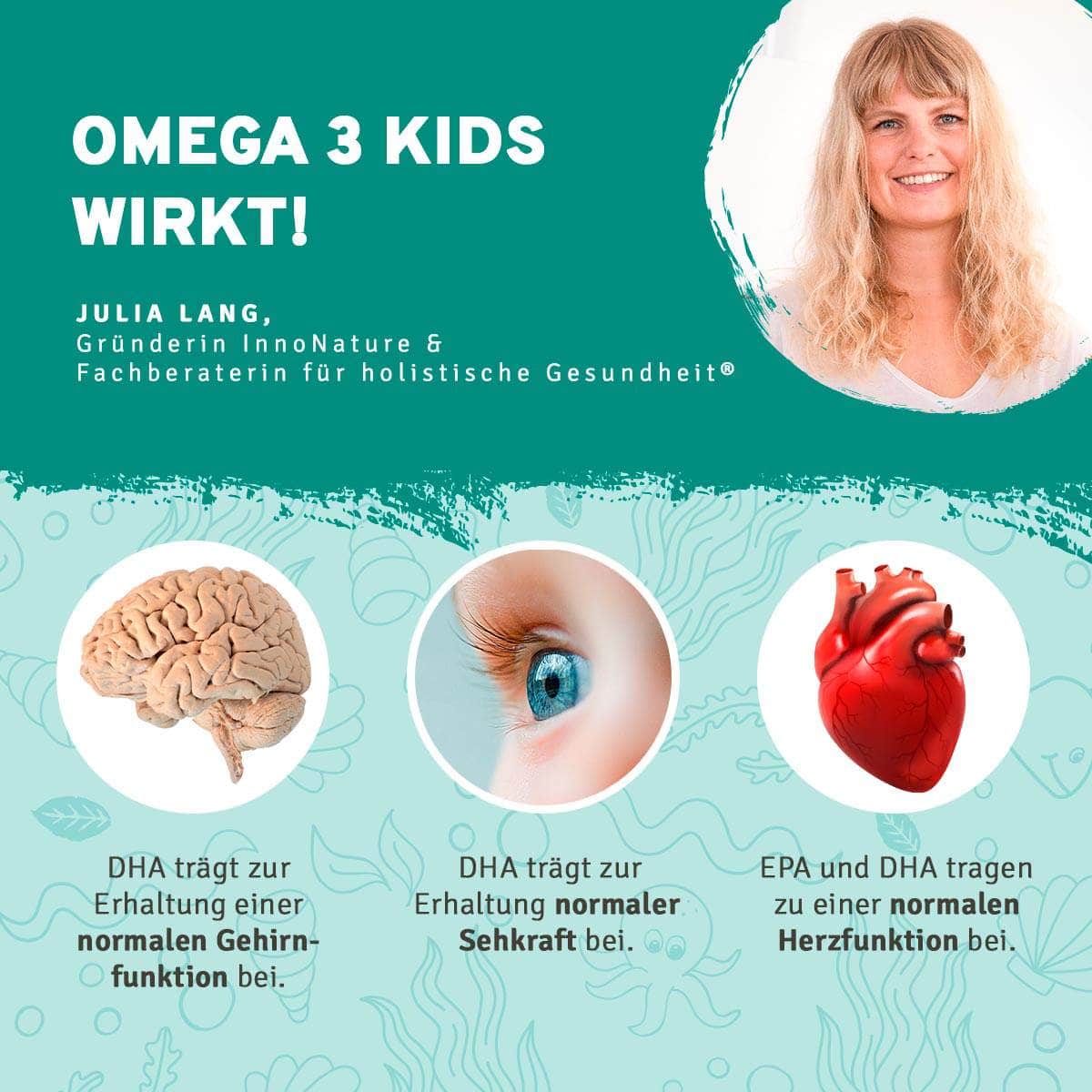 InnoNature 1x Vorrat (1x Vitamin D3, 1x Vitamin K2, 1x Vitamin B12, 1x Eisen, 1x Jod, 1x Selen, 1x Sango Koralle, 1x Zink, 1x Omega 3 Algenöl) Flusine-Familien-Paket