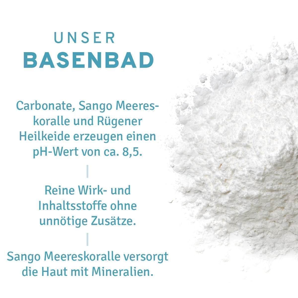 InnoNature Bad Basenbad mit Sango Meereskoralle + Rügener Kreide