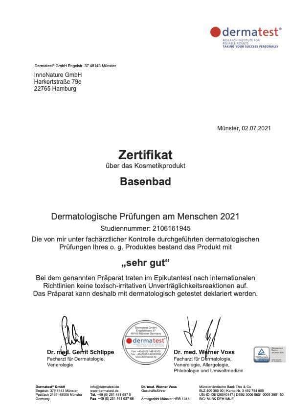 InnoNature Bad Basenbad mit Sango Meereskoralle + Rügener Kreide