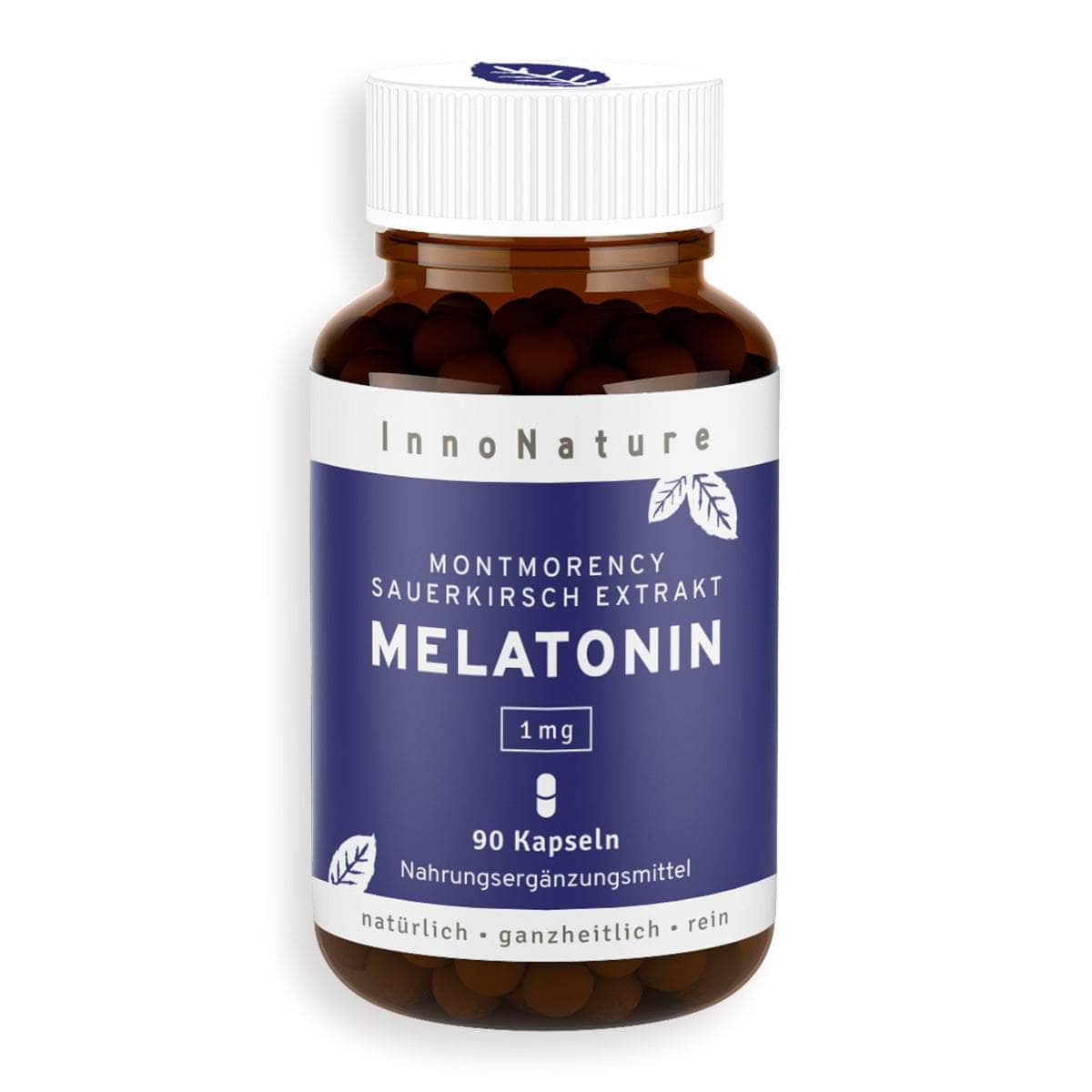 InnoNature Kapseln 1x Dreimonatsvorrat (90 Kapseln) Melatonin Kapseln