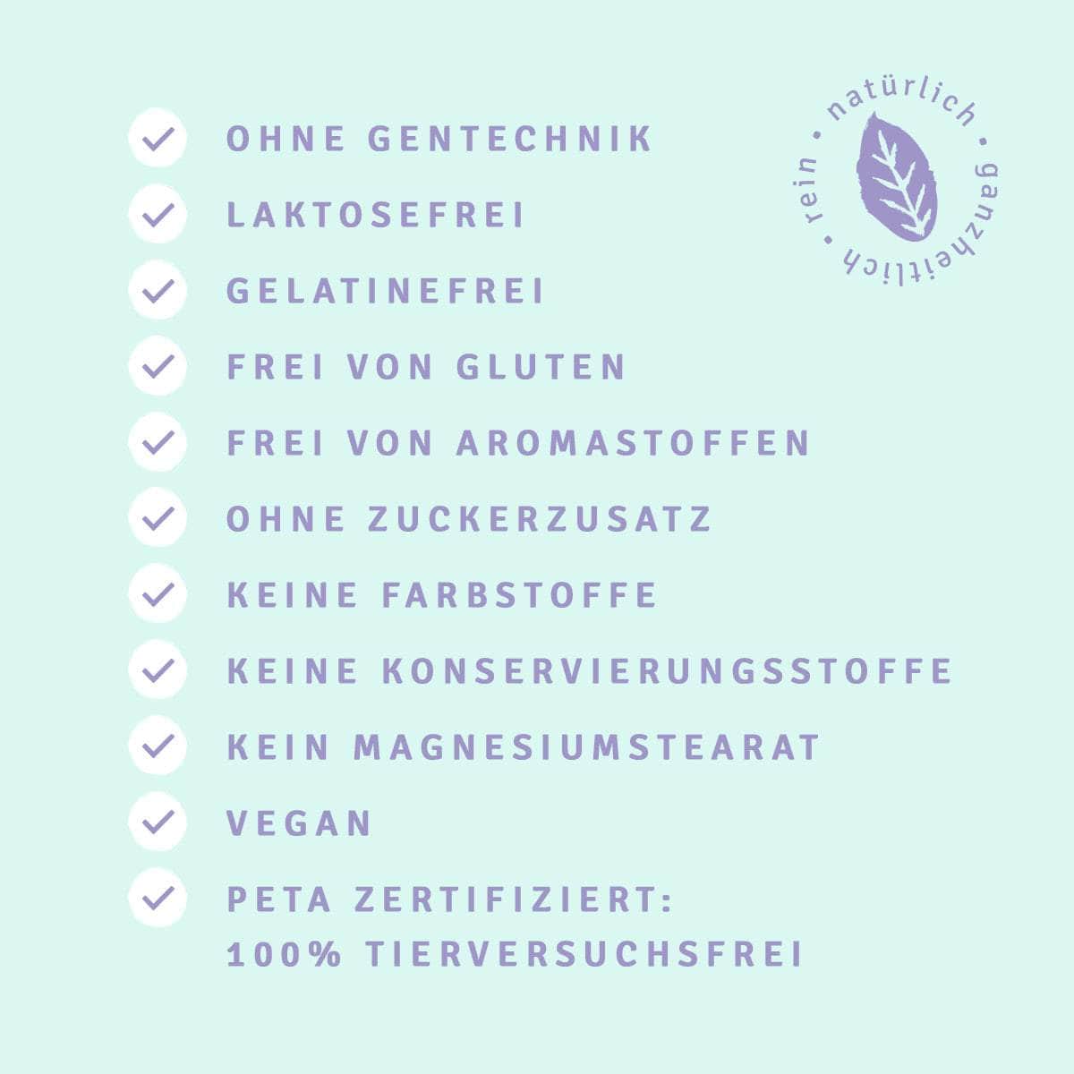InnoNature Kapseln Daily Skin Kapseln: Buchweizenkeimlinge, Curcuma, Hyaluron, Klettenwurzel, Hagebutte, Löwenzahn und Beta Carotin