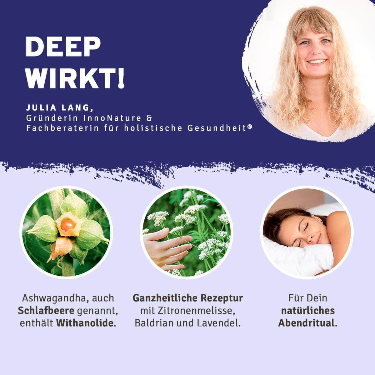 InnoNature Pakete 1x Vorrat (1x Deep, 1x Melatonin) Gute-Nacht-Paket