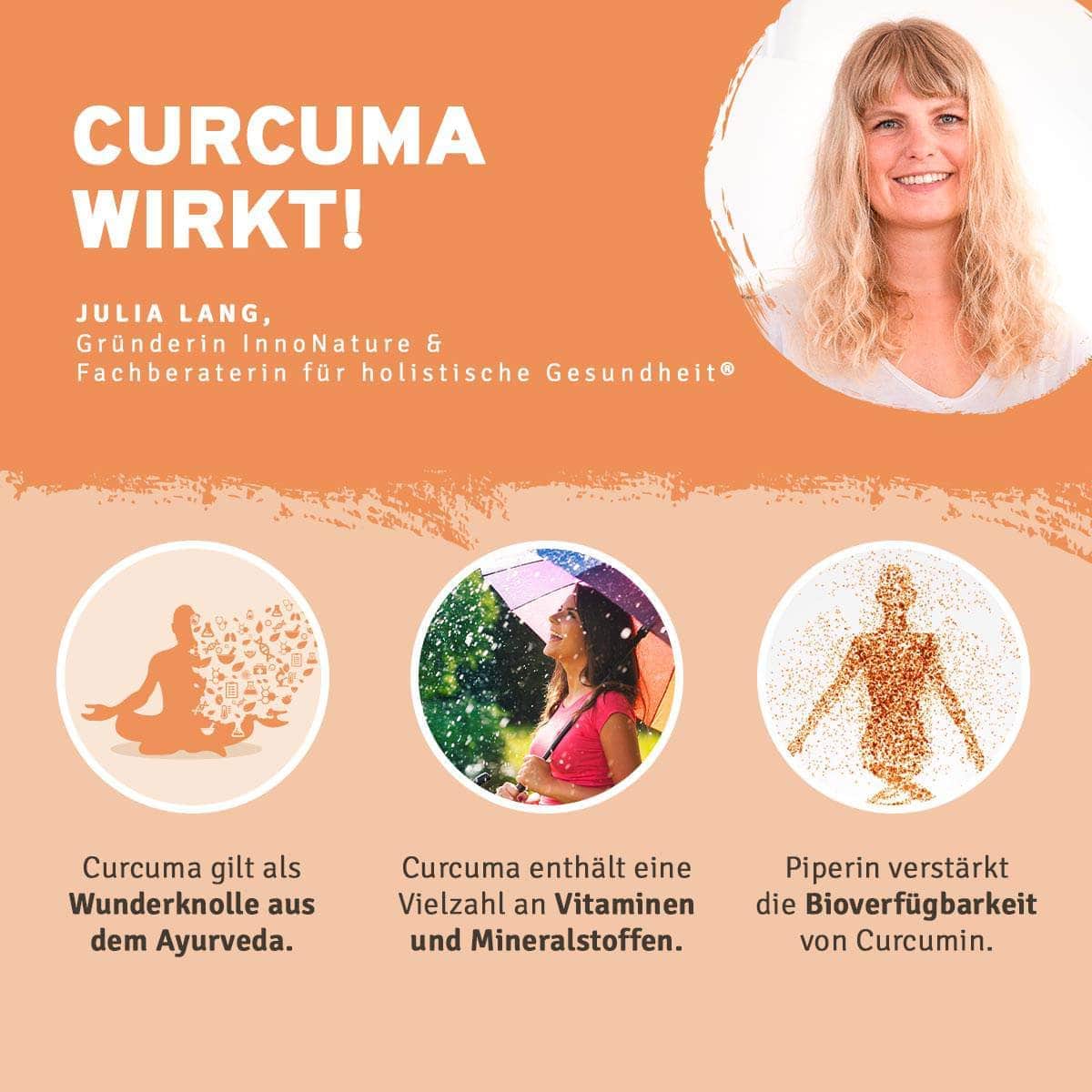 InnoNature Pakete 1x Vorrat (1x Omega3, 1x Vitamin D3, 1x Vitamin K2, 1x Vitamin B12, 1x Sango Koralle, 1x Vitamin C, 1x Flohsamenschalen Plus, 1x Curcuma). Komplett-Sorglos-Paket