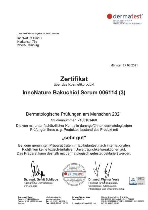 InnoNature Serum Bakuchiol Serum - Pflanzliche Retinol Alternative (Gewinner PETA Award)