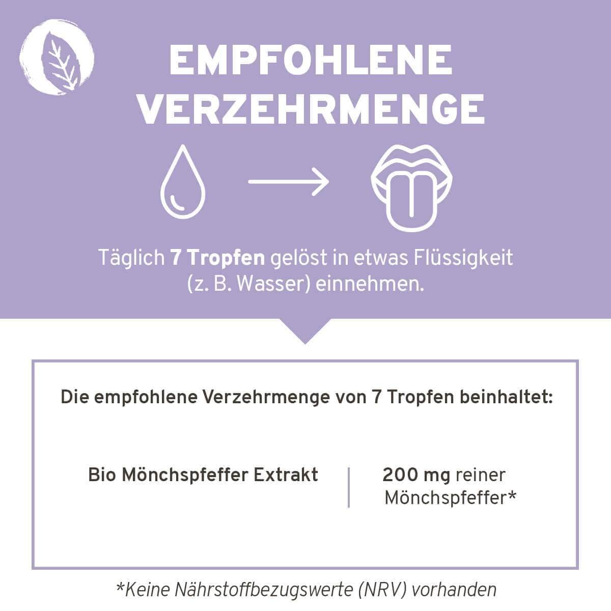 InnoNature Tropfen Bio Mönchspfeffer Extrakt Tropfen